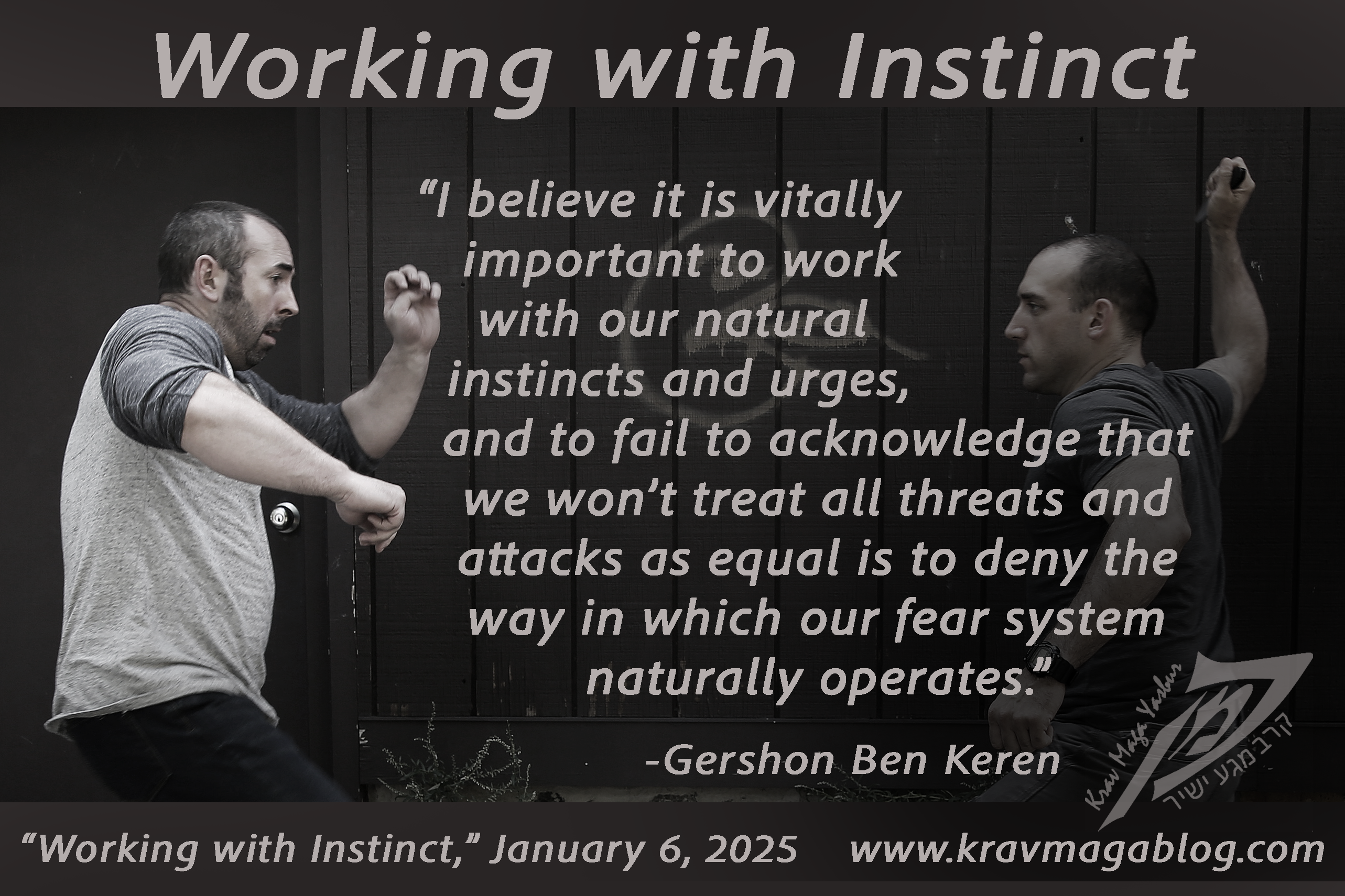 Krav Maga Blocking - Working with Instinct