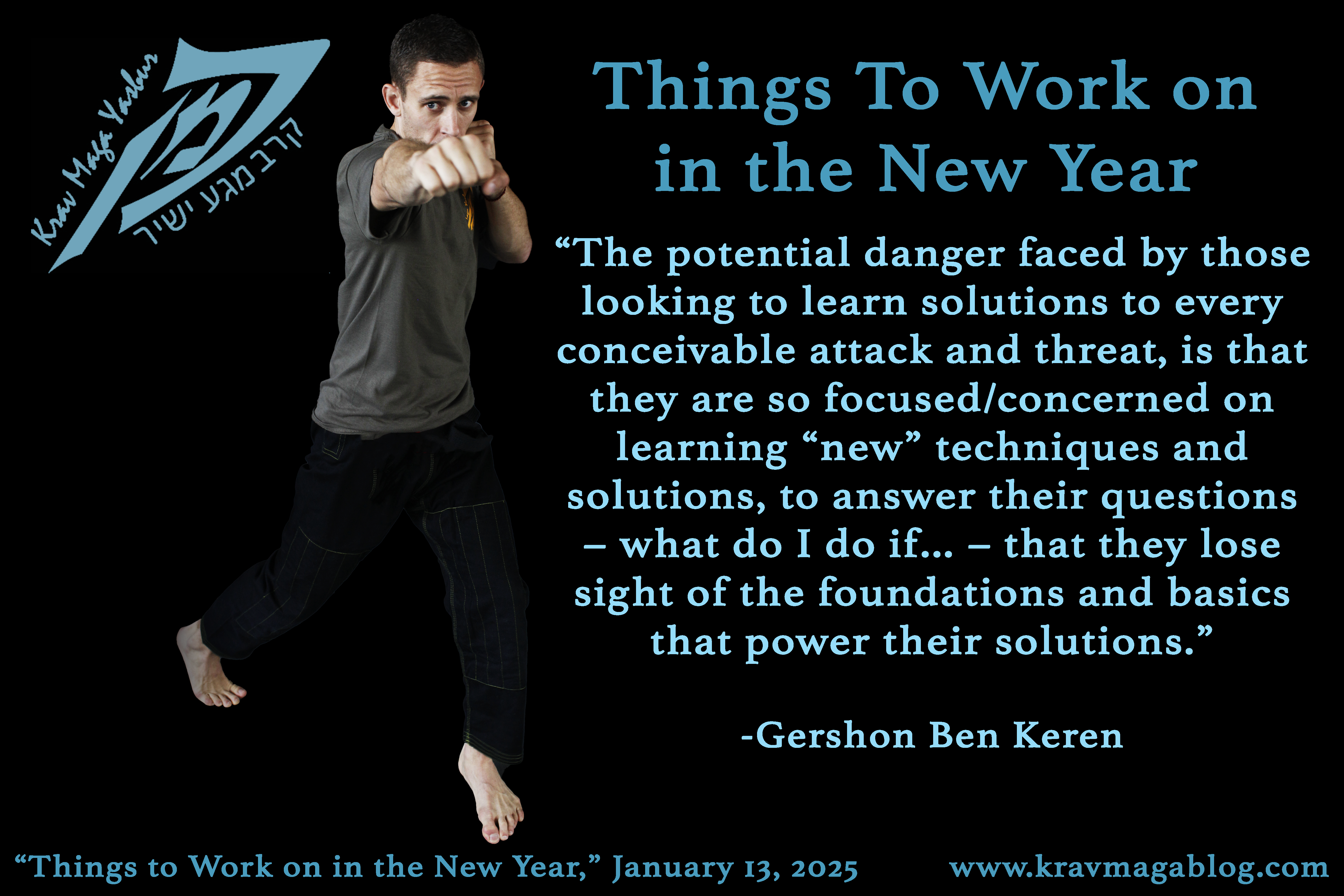 Krav Maga Things To Work on in the New Year