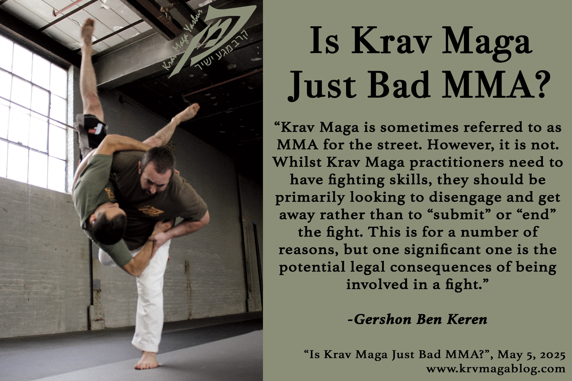 Is Krav Maga Just Bad MMA?